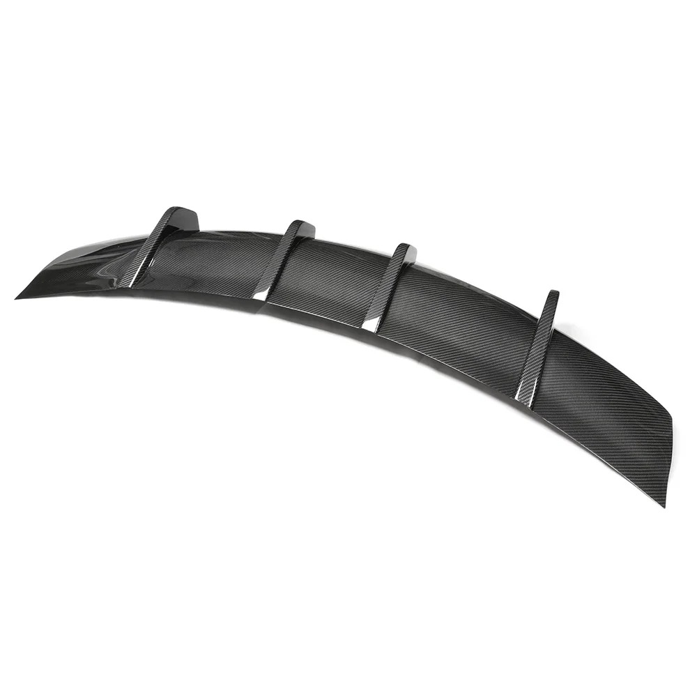 Real Carbon Fiber Rear Bumper Diffuser Lip V Style Fit for  Model S Plaid 2022+ Body Kit